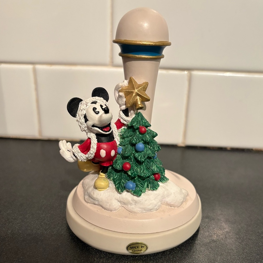 Disney Mickey & Co. Collectible Ceramic Cookie Stamp Press Mickey Christmas Tree